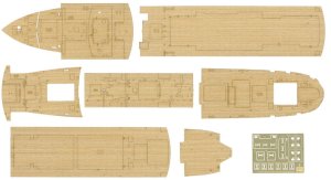 HASEGAWA 72151 QG51 - 1:350 Hikawa Maru Wooden Deck