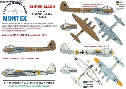 Przejdź do produktu MONTEX K48072 - 1:48 Ju-88 A-4