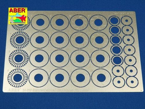 Przejdź do produktu ABER 24015 - 1:24 Standard slotted discs brakes 14mm.(Standardowe nacinane tarcze hamulcowe)