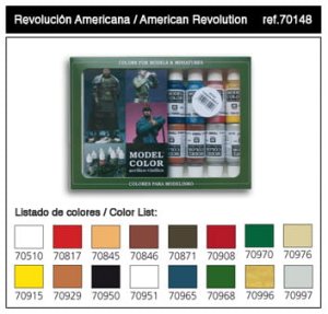 VALLEJO 70148 - American Revolution - Model Color Set