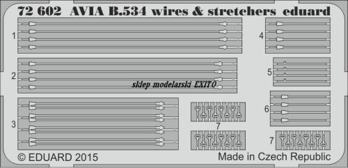 Przejdź do produktu EDUARD 72602 - 1:72 Avia B.534 wires & stretchers