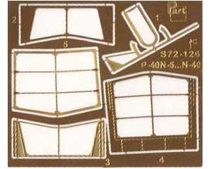 PART S72126 - 1:72 P-40 N-5-N-40 canopy frames