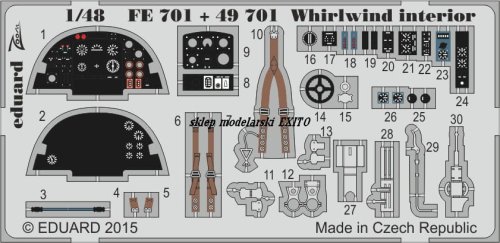 Przejdź do produktu Eduard FE701 - 1:48 Whirlwind interior