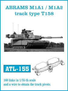 Friulmodel ATL-155 - 1:35 Metalowe gąsienice Abrams M1A1 / M1A2 type T158
