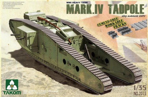Przejdź do produktu TAKOM 2015 - 1:35 Mark IV Tadpole with Rear Mortar - WWI Heavy Tank