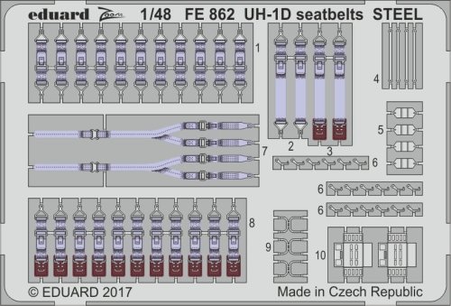 Przejdź do produktu EDUARD FE862 - 1:48 UH-1D seatbelts - Steel