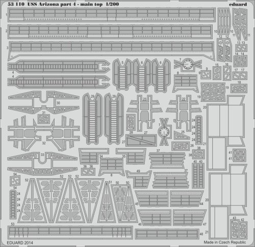 Przejdź do produktu EDUARD 53110 - 1:200 USS Arizona part 4 - main top