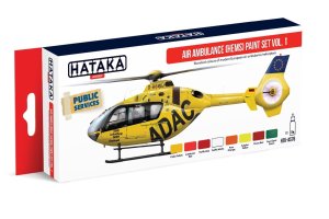 HATAKA AS76 - Zestaw farb Air Ambulance HEMS vol. 1