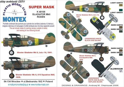 Przejdź do produktu MONTEX K48109 - 1:48 Gladiator Mk.II