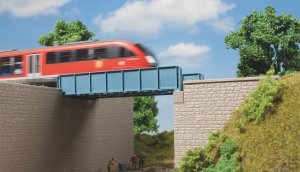 AUHAGEN 11441 H0 - Most kolejowy z dźwigarów blaszanych