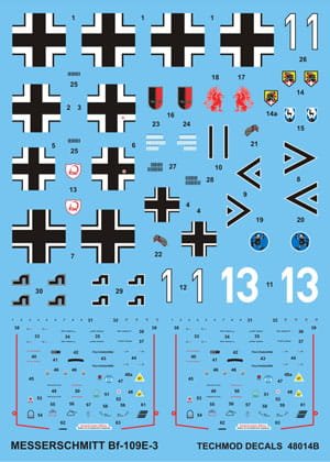 Przejdź do produktu TECHMOD 48014 - 1:48 Messerschmitt Bf-109E-3