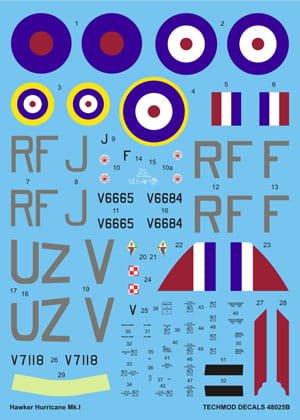 Przejdź do produktu TECHMOD 48025 - 1:48 Hawker Hurricane Mk.I