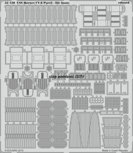 EDUARD 53130 - 1:200 USS Hornet CV-8 part 3 - life boats