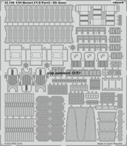 Przejdź do produktu EDUARD 53130 - 1:200 USS Hornet CV-8 part 3 - life boats