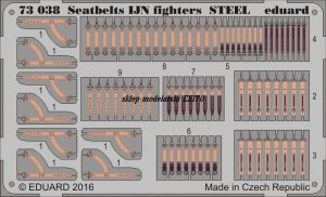 EDUARD 73038 - 1:72 Seatbelts IJN fighters - Steel