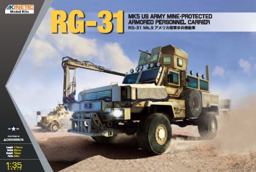 Przejdź do produktu KINETIC 61015 - 1:35 RG-31 Mk.5 US Army Mine Protected Armored Personel Carrier