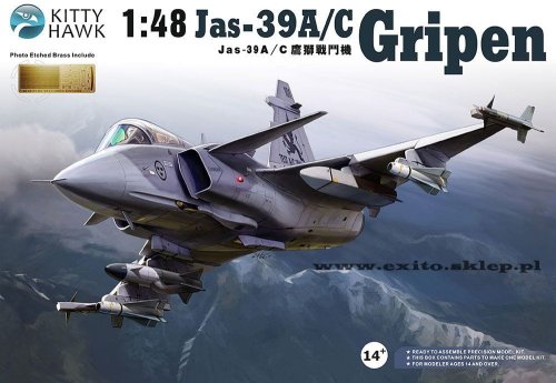Przejdź do produktu KITTY HAWK 80117 - 1:48 Jas-39 A/C Gripen