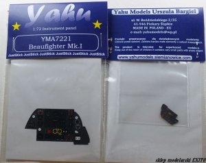 YAHU YMA7221 - 1:72 Beaufighter Mk.I tablica przyrządów
