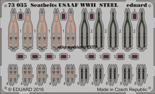 Przejdź do produktu EDUARD 73035 - 1:72 Seatbelts USAAF WWII Steel