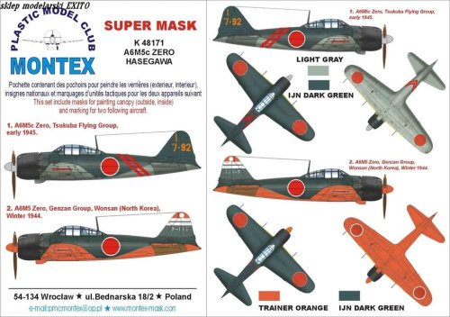 Przejdź do produktu MONTEX K48171 - 1:48 A6M5 Zero