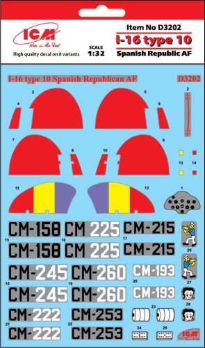 Przejdź do produktu ICM D3202 - 1:32 I-16 type 10 Spanish Republic AF