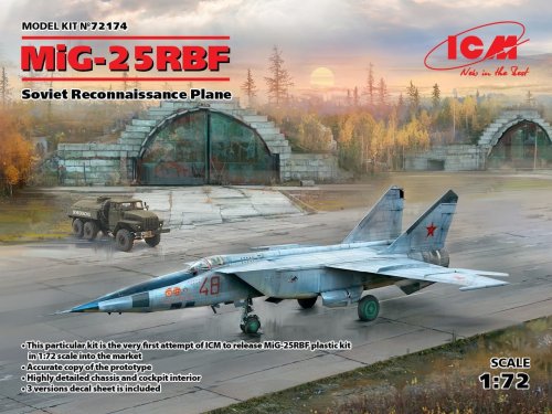 Przejdź do produktu ICM 72174 - 1:72 MiG-25 RBF Soviet Reconnaissance Plane