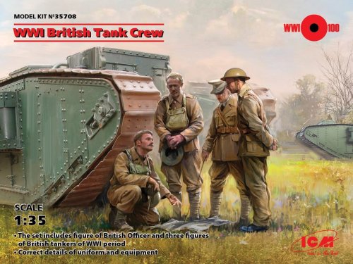 Przejdź do produktu ICM 35708 - 1:35 WWI British Tank Crew