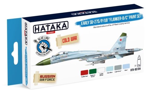 Przejdź do produktu Hataka BS104 - Zestaw farb Early Su-27 S/P/UB Flanker-B/C
