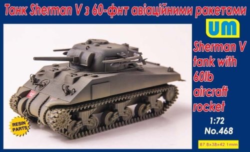 Przejdź do produktu UNIMODELS 468 - 1:72 Sherman V tank with 60lb aircraft rocket