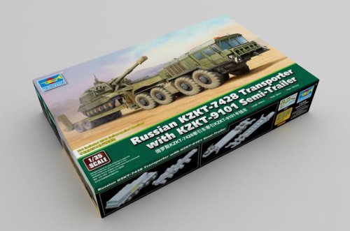Przejdź do produktu TRUMPETER 01039 - 1:35 Russian KZKT-7428 Transporter with KZKT-9101 Semi-Trailer