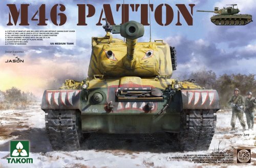 Przejdź do produktu TAKOM 2117 - 1:35 M46 Patton US Medium Tank