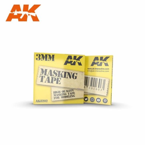 Przejdź do produktu AK INTERACTIVE 8202 - Taśma maskująca, szerokość 3 mm