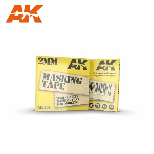 Przejdź do produktu AK INTERACTIVE 8201 - Taśma maskująca, szerokość 2 mm