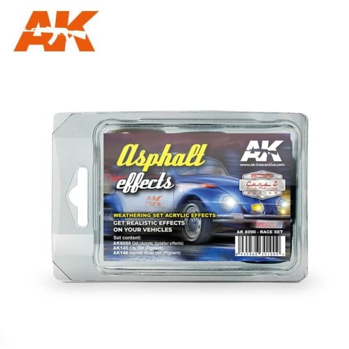 Przejdź do produktu AK INTERACTIVE 8090 - Asphalt Effects - Race Set