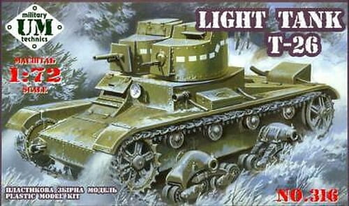 Przejdź do produktu UNIMODELS UM-MT 316 - 1:72 Light Tank T-26