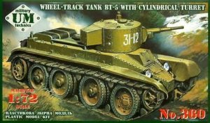 UNIMODELS UM-MT 360 - 1:72 Wheel-Track tank BT-5 w/ cylindrical turret