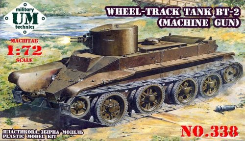 Przejdź do produktu UNIMODELS UM-MT 338 - 1:72 Wheel-Track tank BT-2 w /machine gun