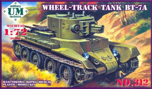 Przejdź do produktu UNIMODELS UM-MT 312 - 1:72 Wheel-Track tank BT-7A
