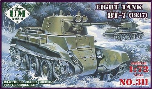 Przejdź do produktu UNIMODELS UM-MT 311 - 1:72 Light Tank BT-7 (1937)