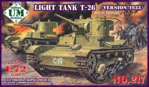UNIMODELS UM-MT 217 - 1:72 Light Tank T-26 (1933)