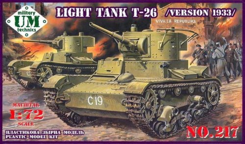 Przejdź do produktu UNIMODELS UM-MT 217 - 1:72 Light Tank T-26 (1933)