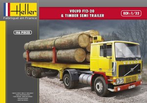 HELLER 81704 - 1:32 Volvo F12-20 w/ Timber