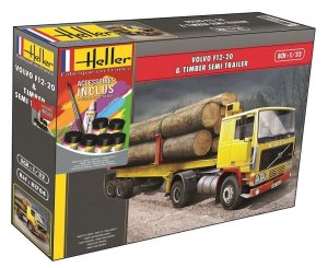 HELLER 57704 - 1:32 Volvo F12-20 w/ Timber