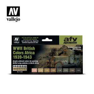 VALLEJO 71622 - WWII British Colors Africa 1939-1943 - Colors Set