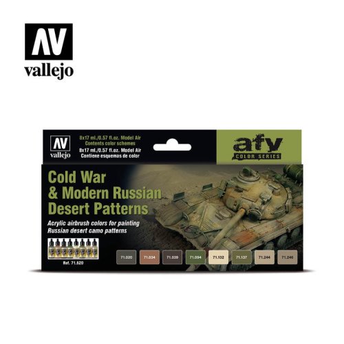 Przejdź do produktu VALLEJO 71620 - Cold War & Modern Russian Desert Patterns - Colors Set