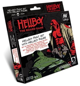 VALLEJO 70187 - Hellboy Model Color Paint Set (8 Colors w/ Figure)