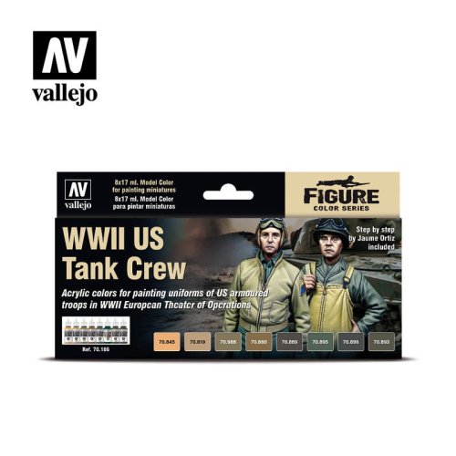 Przejdź do produktu VALLEJO 70186 - WWII US Tank Crew - Model Color Set