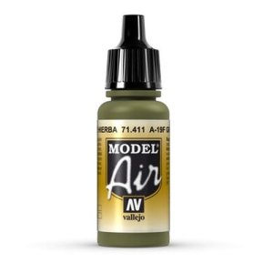 VALLEJO 71411 - Farba akrylowa A-19F Grass Green 17 ml - Model Air