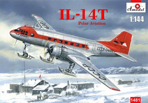 Przejdź do produktu AMODEL 1481 - 1:144 IL-14T Polar aviation