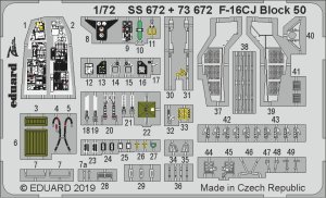 EDUARD SS672 - 1:72 F-16CJ Block 50